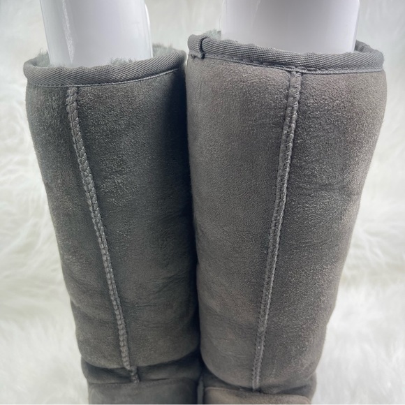 UGG Australia Classic Tall Gray Suede Leather Sheepskin Boots Women’s Size 7 - Picture 7 of 14